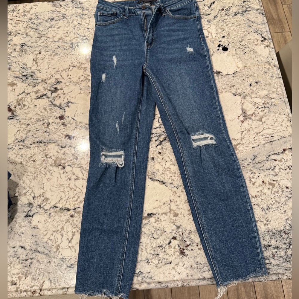 Risen Size 28/7 Distressed Women's Jeans